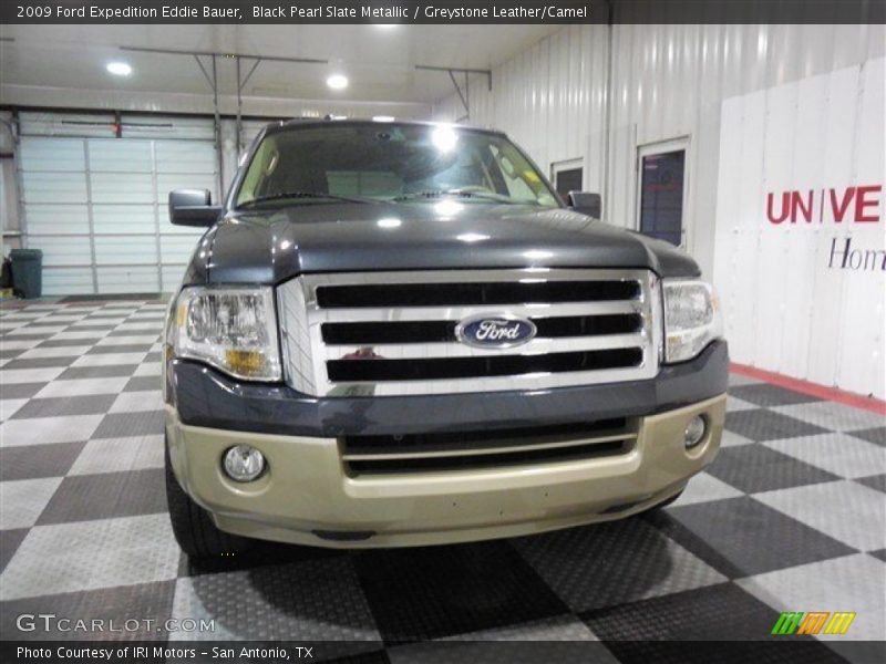 Black Pearl Slate Metallic / Greystone Leather/Camel 2009 Ford Expedition Eddie Bauer