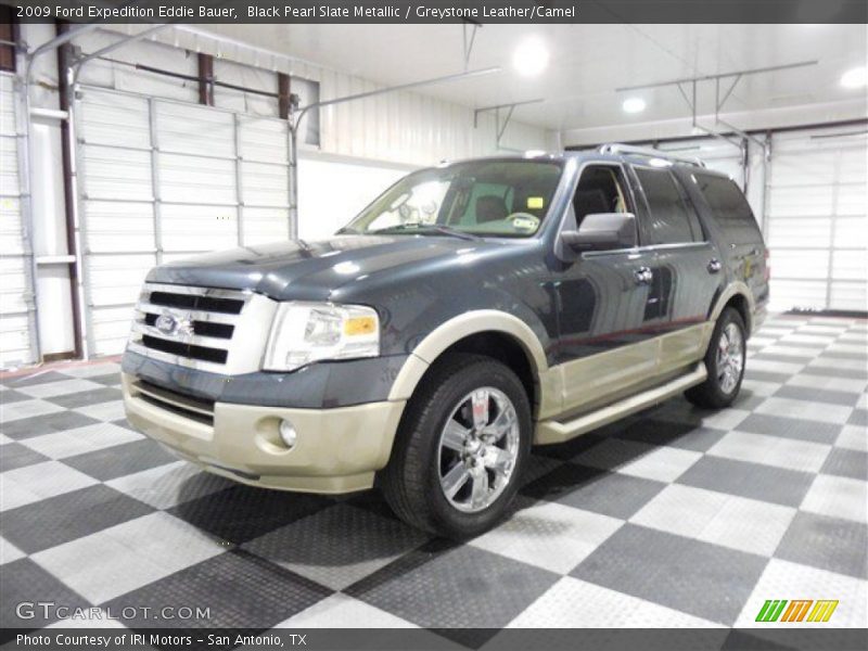 Black Pearl Slate Metallic / Greystone Leather/Camel 2009 Ford Expedition Eddie Bauer