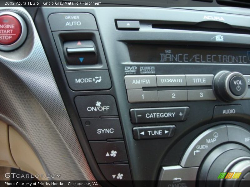 Grigio Gray Metallic / Parchment 2009 Acura TL 3.5