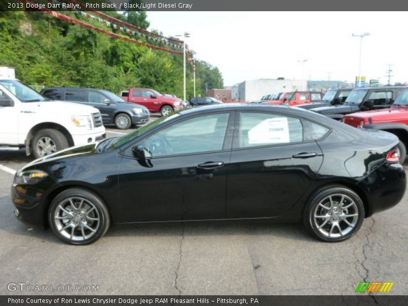 Pitch Black / Black/Light Diesel Gray 2013 Dodge Dart Rallye