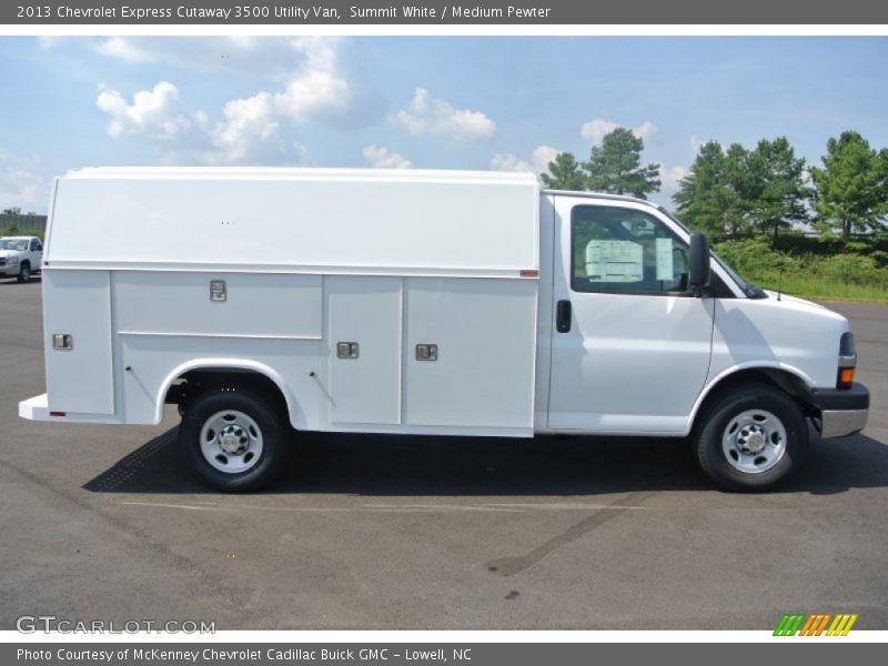 Summit White / Medium Pewter 2013 Chevrolet Express Cutaway 3500 Utility Van