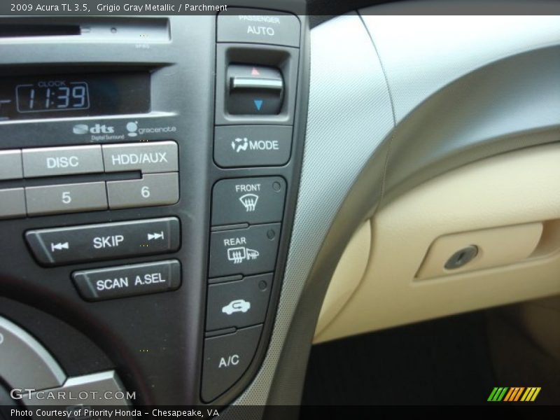 Grigio Gray Metallic / Parchment 2009 Acura TL 3.5