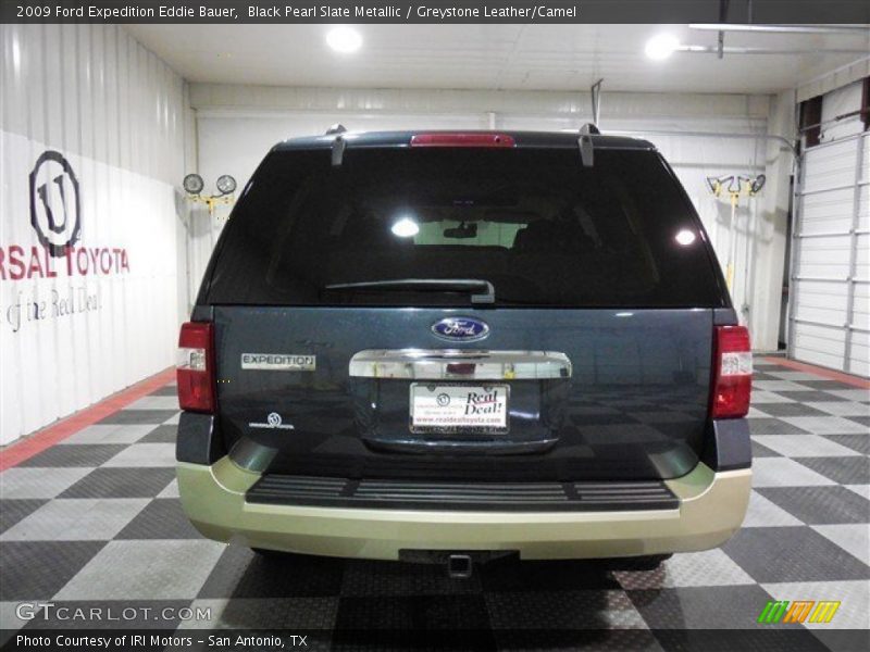 Black Pearl Slate Metallic / Greystone Leather/Camel 2009 Ford Expedition Eddie Bauer