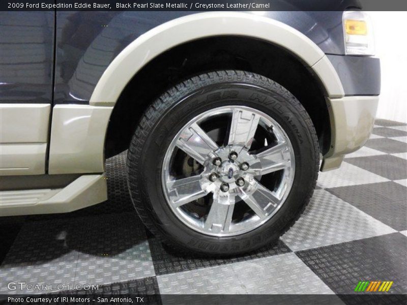 Black Pearl Slate Metallic / Greystone Leather/Camel 2009 Ford Expedition Eddie Bauer