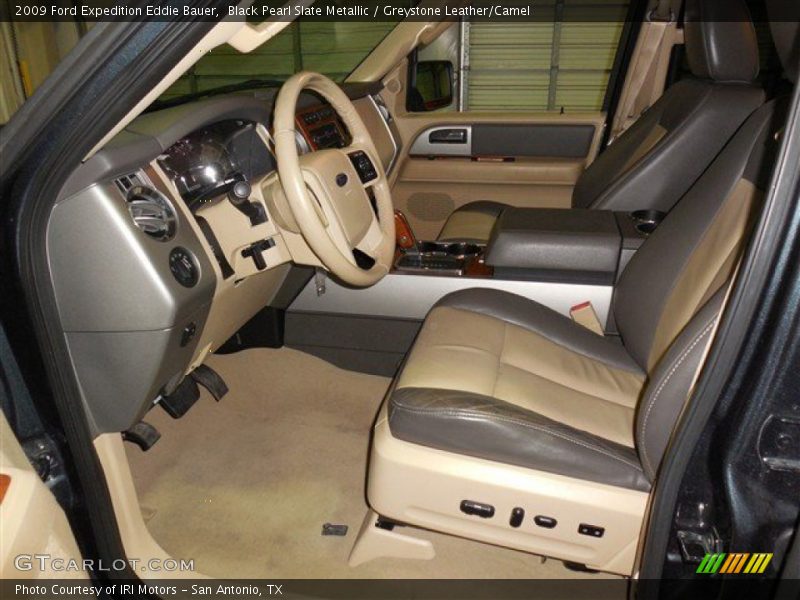 Black Pearl Slate Metallic / Greystone Leather/Camel 2009 Ford Expedition Eddie Bauer