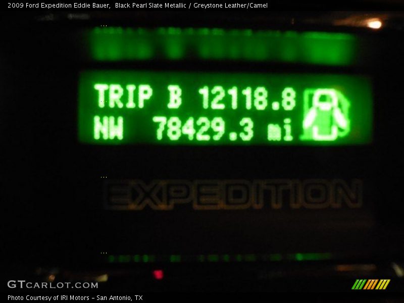 Black Pearl Slate Metallic / Greystone Leather/Camel 2009 Ford Expedition Eddie Bauer