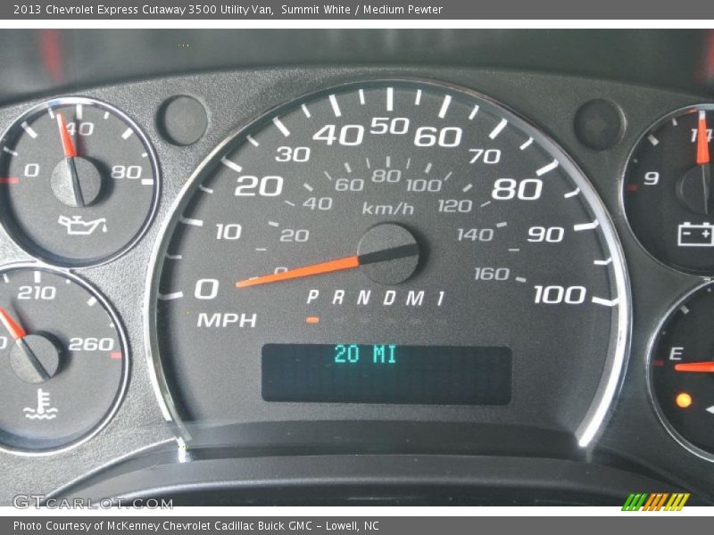 Summit White / Medium Pewter 2013 Chevrolet Express Cutaway 3500 Utility Van