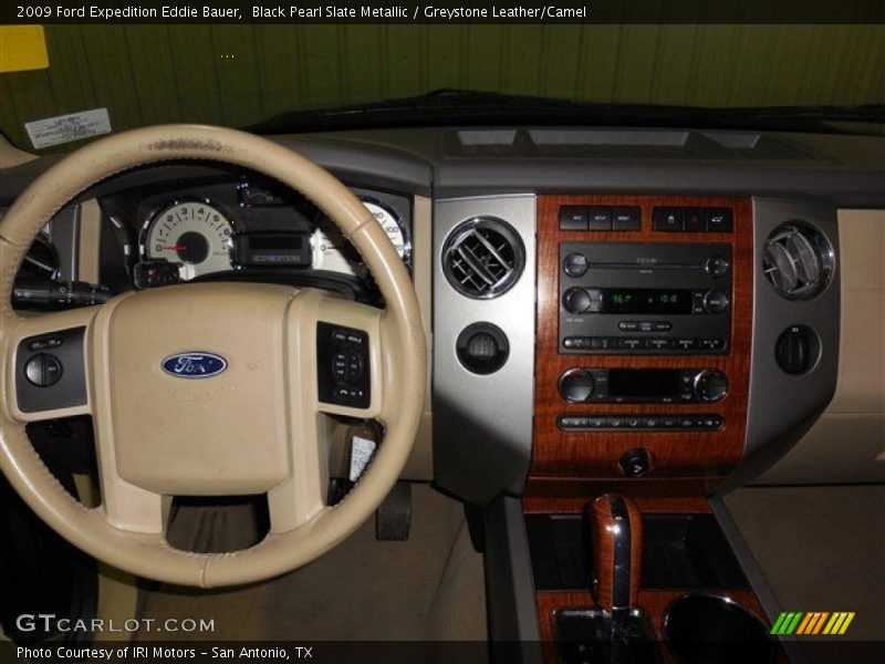Black Pearl Slate Metallic / Greystone Leather/Camel 2009 Ford Expedition Eddie Bauer