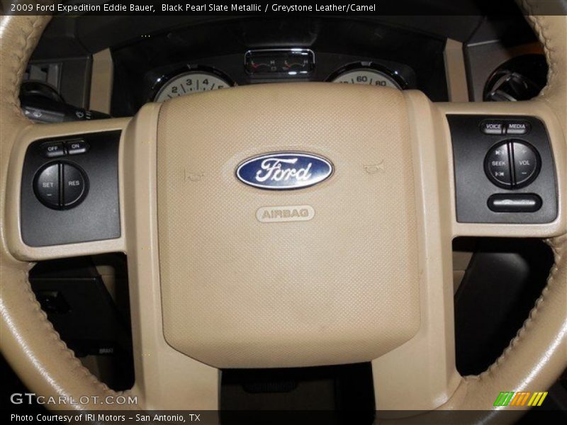 Black Pearl Slate Metallic / Greystone Leather/Camel 2009 Ford Expedition Eddie Bauer