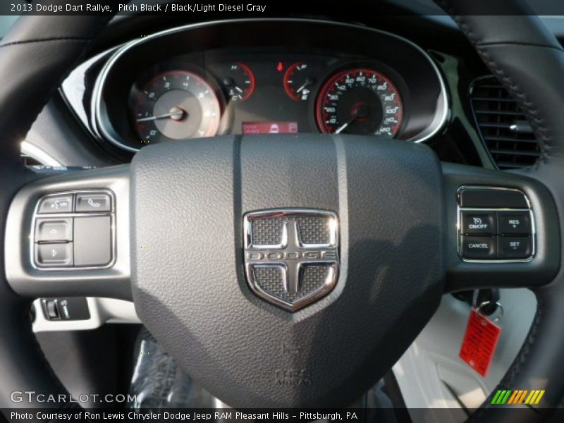 Pitch Black / Black/Light Diesel Gray 2013 Dodge Dart Rallye