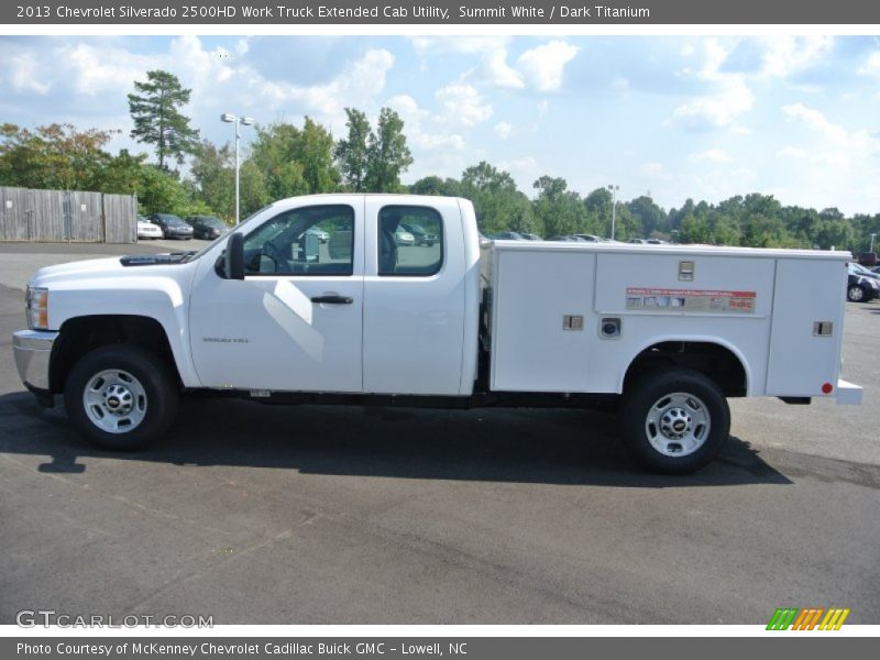Summit White / Dark Titanium 2013 Chevrolet Silverado 2500HD Work Truck Extended Cab Utility