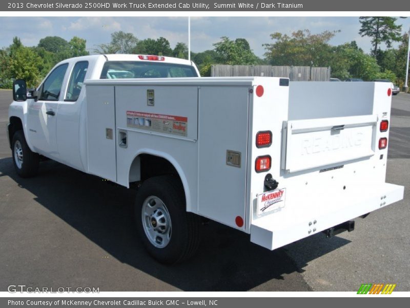 Summit White / Dark Titanium 2013 Chevrolet Silverado 2500HD Work Truck Extended Cab Utility