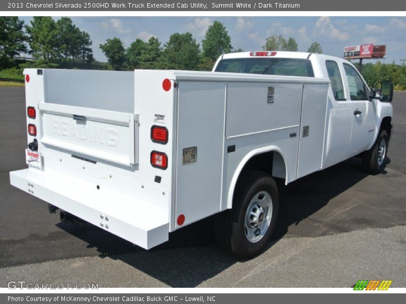 Summit White / Dark Titanium 2013 Chevrolet Silverado 2500HD Work Truck Extended Cab Utility