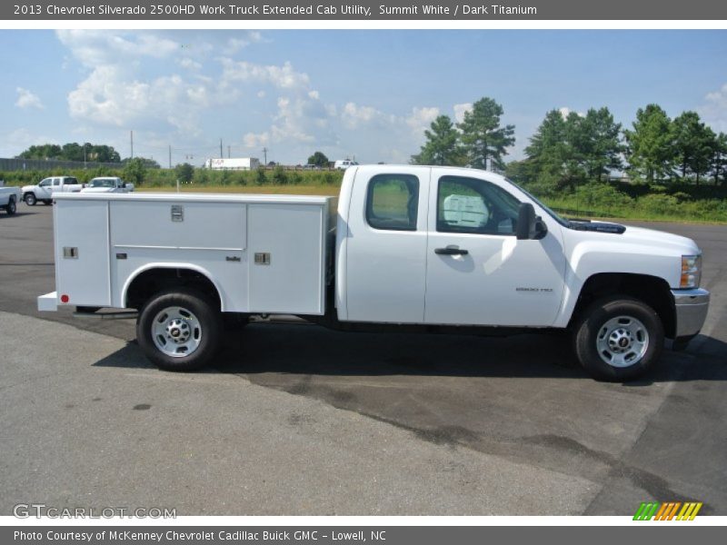 Summit White / Dark Titanium 2013 Chevrolet Silverado 2500HD Work Truck Extended Cab Utility