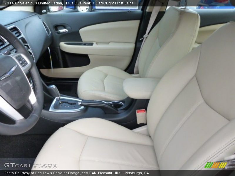 True Blue Pearl / Black/Light Frost Beige 2014 Chrysler 200 Limited Sedan