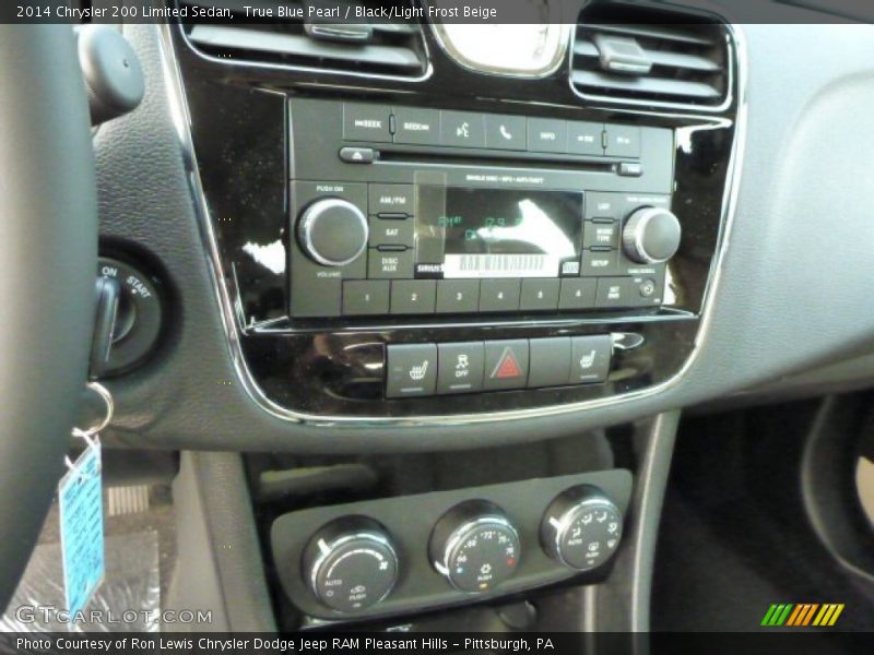 True Blue Pearl / Black/Light Frost Beige 2014 Chrysler 200 Limited Sedan