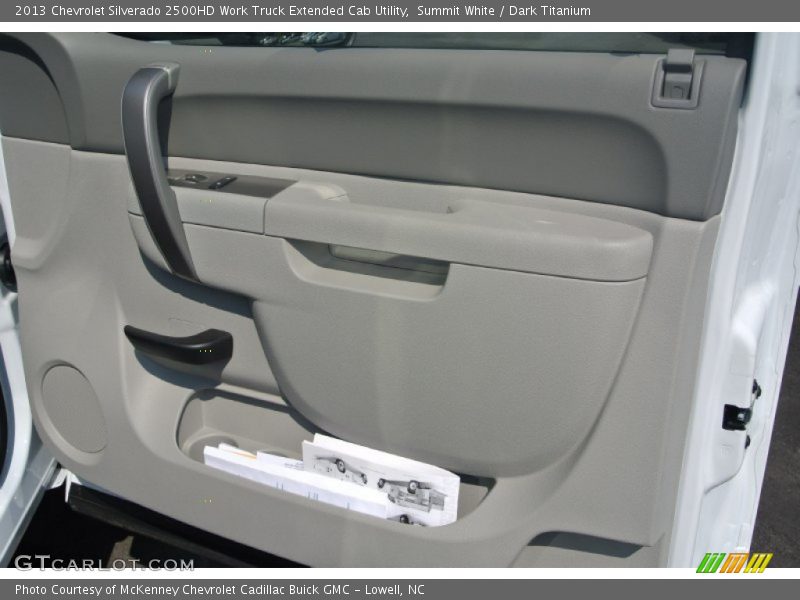 Summit White / Dark Titanium 2013 Chevrolet Silverado 2500HD Work Truck Extended Cab Utility
