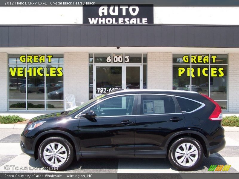 Crystal Black Pearl / Black 2012 Honda CR-V EX-L