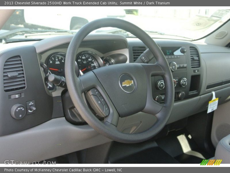 Summit White / Dark Titanium 2013 Chevrolet Silverado 2500HD Work Truck Extended Cab Utility