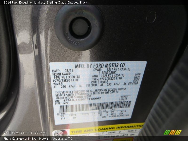 Sterling Gray / Charcoal Black 2014 Ford Expedition Limited