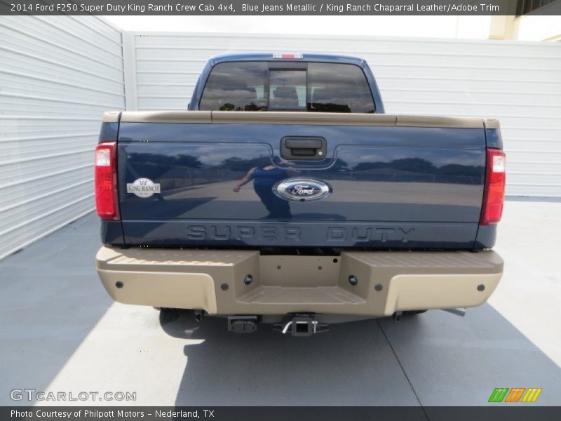 Blue Jeans Metallic / King Ranch Chaparral Leather/Adobe Trim 2014 Ford F250 Super Duty King Ranch Crew Cab 4x4