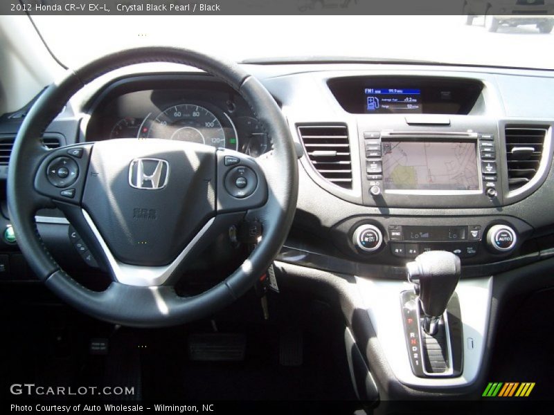 Crystal Black Pearl / Black 2012 Honda CR-V EX-L