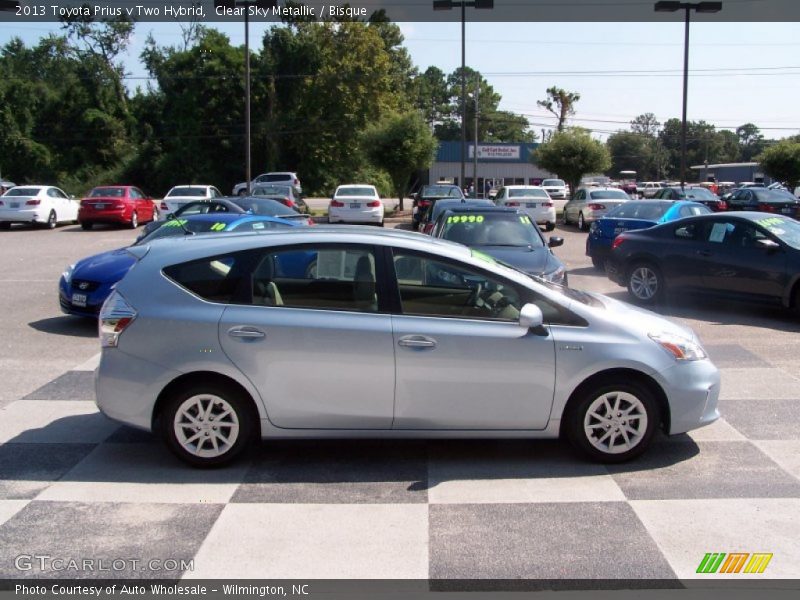 Clear Sky Metallic / Bisque 2013 Toyota Prius v Two Hybrid
