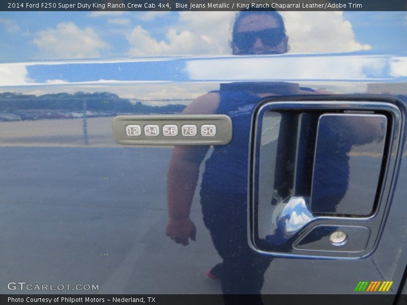 Blue Jeans Metallic / King Ranch Chaparral Leather/Adobe Trim 2014 Ford F250 Super Duty King Ranch Crew Cab 4x4