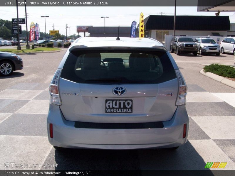 Clear Sky Metallic / Bisque 2013 Toyota Prius v Two Hybrid