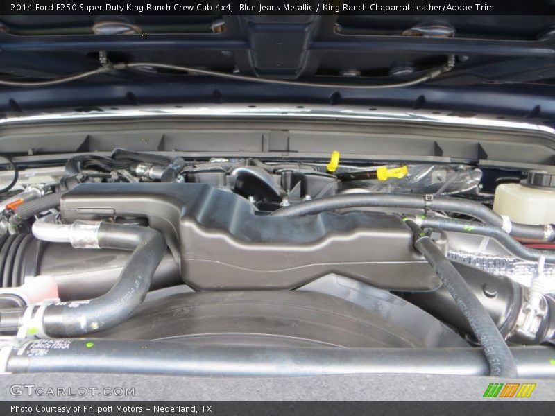 Blue Jeans Metallic / King Ranch Chaparral Leather/Adobe Trim 2014 Ford F250 Super Duty King Ranch Crew Cab 4x4