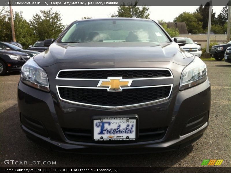Taupe Gray Metallic / Jet Black/Titanium 2013 Chevrolet Malibu LS