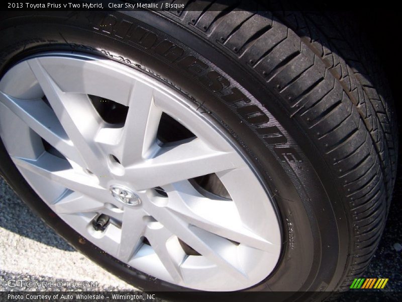 Clear Sky Metallic / Bisque 2013 Toyota Prius v Two Hybrid