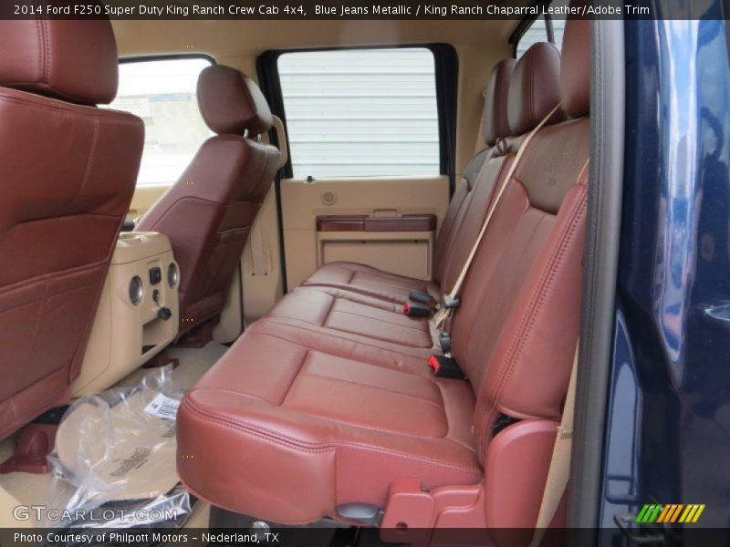 Rear Seat of 2014 F250 Super Duty King Ranch Crew Cab 4x4