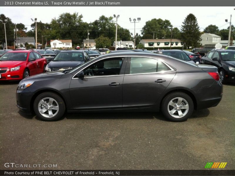 Taupe Gray Metallic / Jet Black/Titanium 2013 Chevrolet Malibu LS