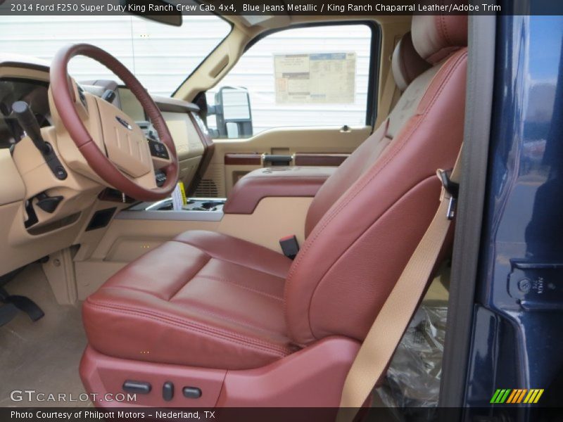  2014 F250 Super Duty King Ranch Crew Cab 4x4 King Ranch Chaparral Leather/Adobe Trim Interior