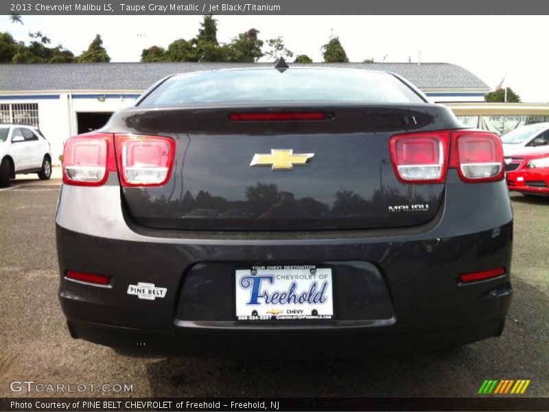 Taupe Gray Metallic / Jet Black/Titanium 2013 Chevrolet Malibu LS