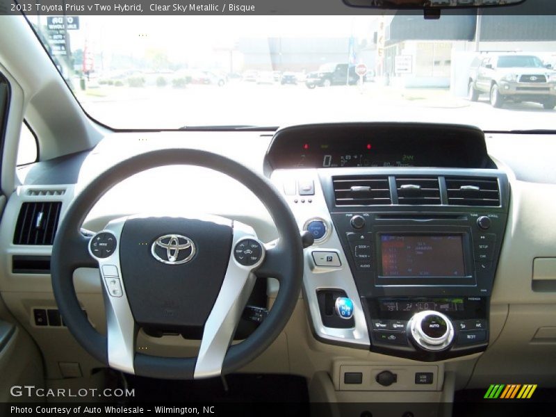 Clear Sky Metallic / Bisque 2013 Toyota Prius v Two Hybrid