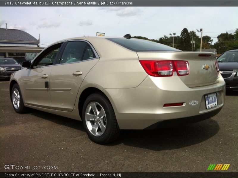 Champagne Silver Metallic / Jet Black/Titanium 2013 Chevrolet Malibu LS