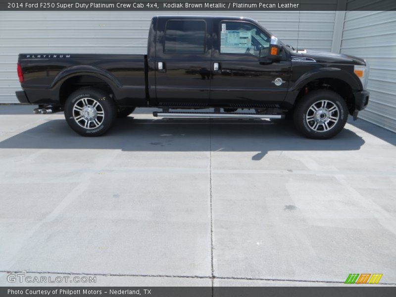  2014 F250 Super Duty Platinum Crew Cab 4x4 Kodiak Brown Metallic