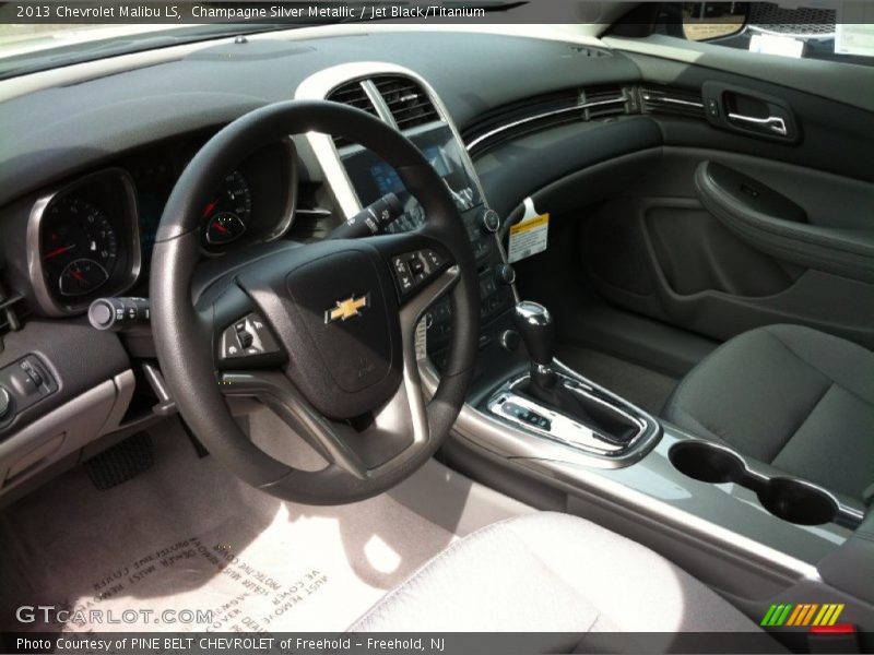 Champagne Silver Metallic / Jet Black/Titanium 2013 Chevrolet Malibu LS