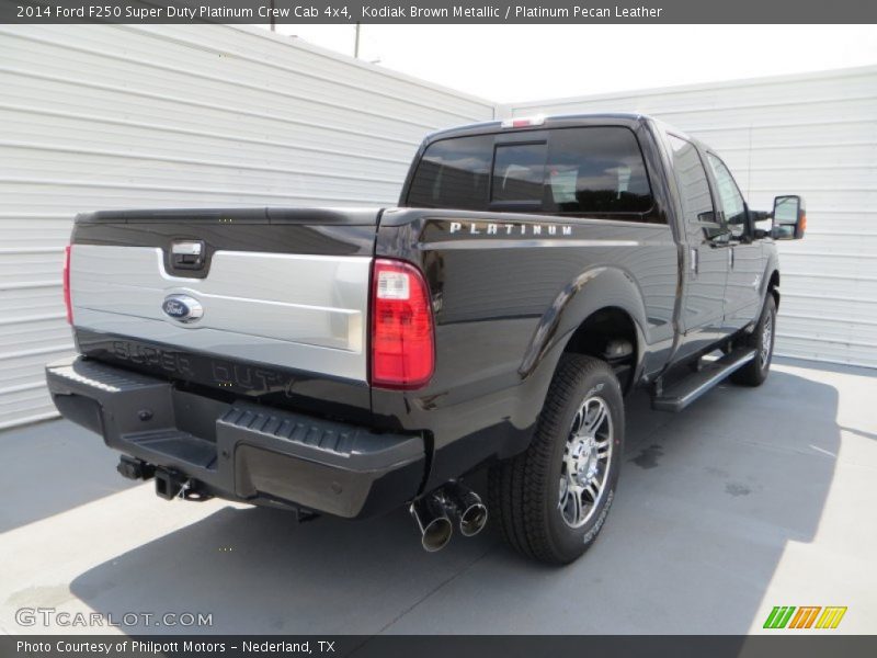  2014 F250 Super Duty Platinum Crew Cab 4x4 Kodiak Brown Metallic