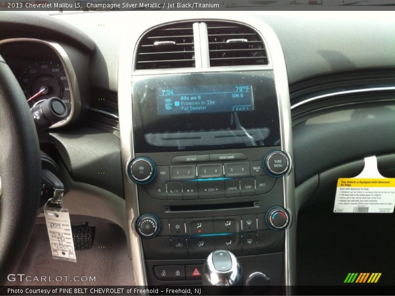 Champagne Silver Metallic / Jet Black/Titanium 2013 Chevrolet Malibu LS