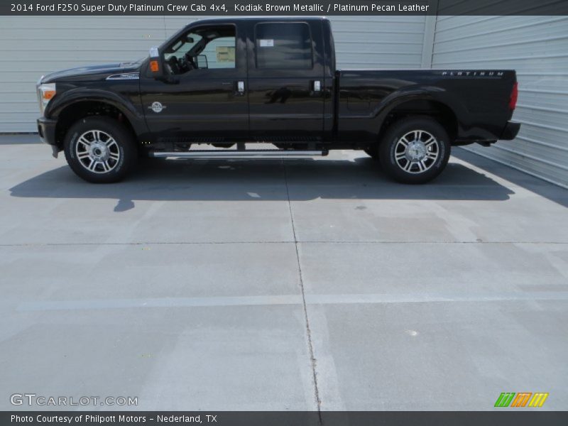 Kodiak Brown Metallic / Platinum Pecan Leather 2014 Ford F250 Super Duty Platinum Crew Cab 4x4