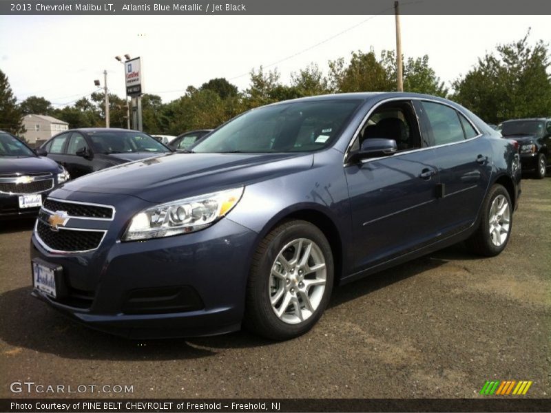 Atlantis Blue Metallic / Jet Black 2013 Chevrolet Malibu LT