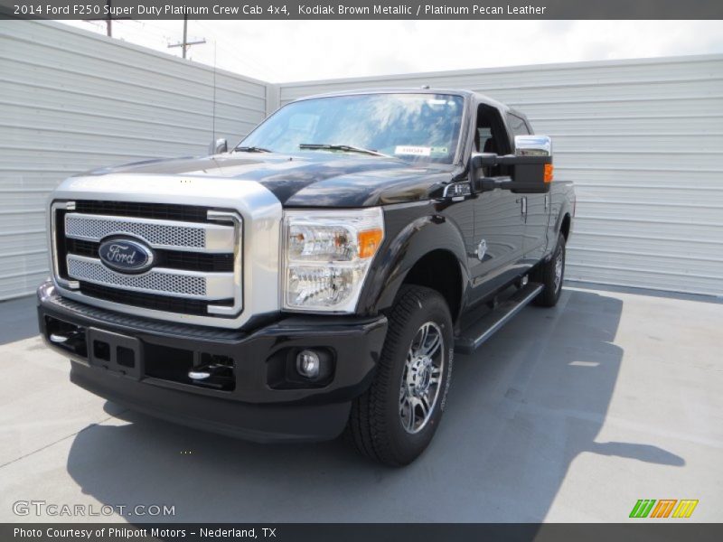 Kodiak Brown Metallic / Platinum Pecan Leather 2014 Ford F250 Super Duty Platinum Crew Cab 4x4