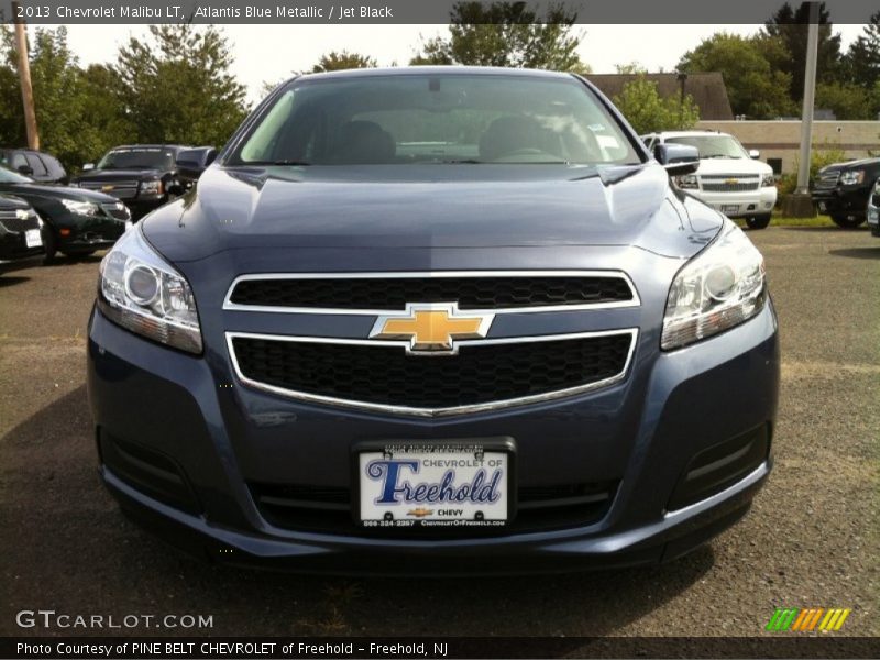 Atlantis Blue Metallic / Jet Black 2013 Chevrolet Malibu LT