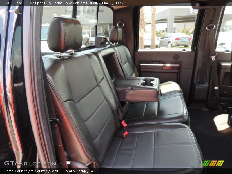 Rear Seat of 2010 F450 Super Duty Lariat Crew Cab 4x4 Dually