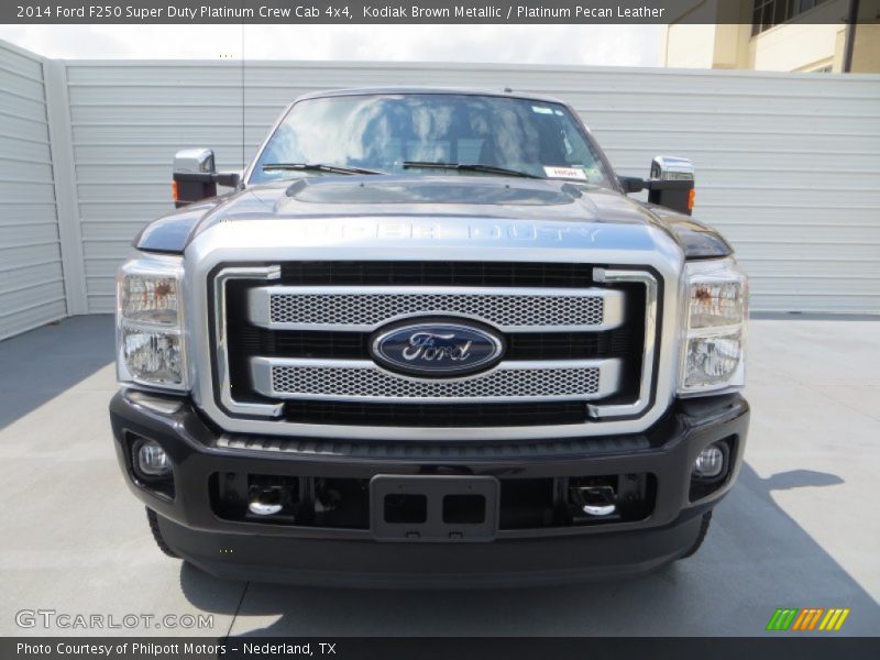 Kodiak Brown Metallic / Platinum Pecan Leather 2014 Ford F250 Super Duty Platinum Crew Cab 4x4