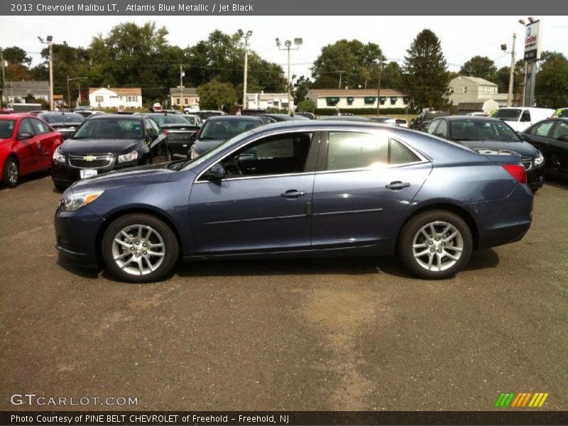 Atlantis Blue Metallic / Jet Black 2013 Chevrolet Malibu LT