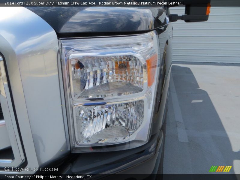 Kodiak Brown Metallic / Platinum Pecan Leather 2014 Ford F250 Super Duty Platinum Crew Cab 4x4